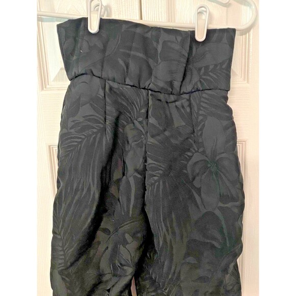 Vtg BOGNER Ski Pants Women's 6 Stirrup High Rise Snowboard Winter Black Floral - Picture 9 of 13